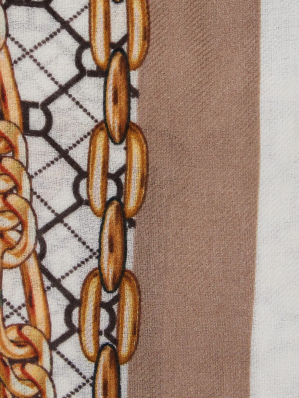 TWINSET Sjaal met kettingprint Bruin