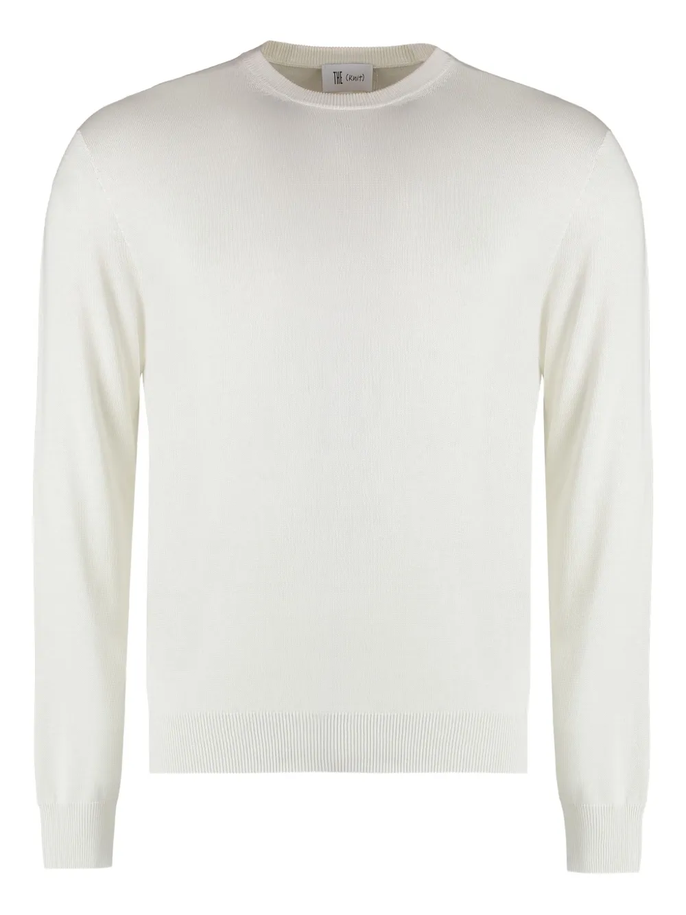 THE (Alphabet) ribbed-knit sweater | Neutrals | Image 1