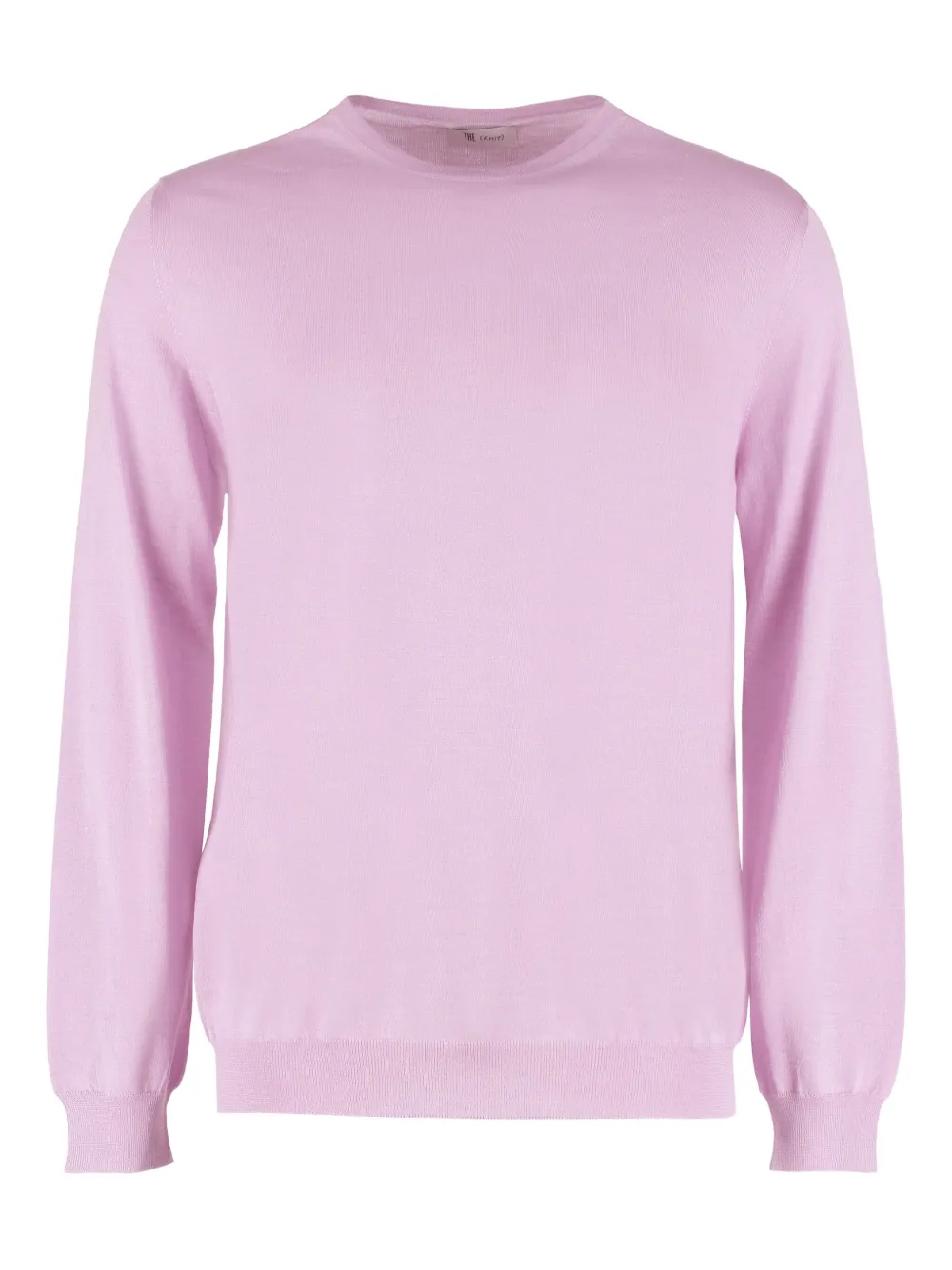 THE (Alphabet) ribbed-trim sweater | Pink | Image 1