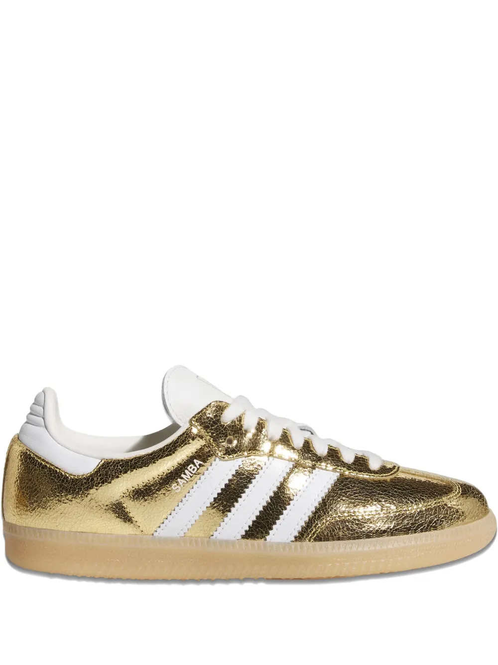 Adidas Samba "Cracked Metallic Pack Gold" sneakers