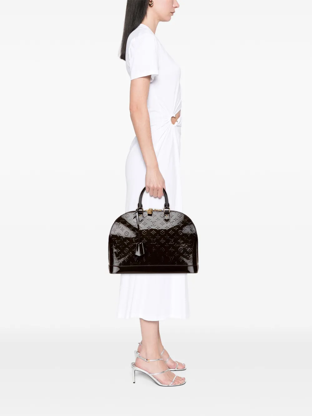 Louis Vuitton Pre-Owned 2010 Monogram Vernis Alma GM handbag | Pre-Owned | Image 2