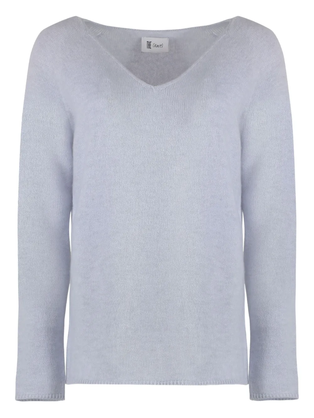 The (alphabet) Cashmere-blend Jumper In Gray