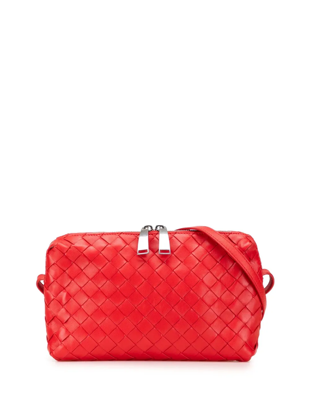Bottega Veneta Pre-Owned 2012-2025 Nappa Intrecciato crossbody bag | Red | Image 1