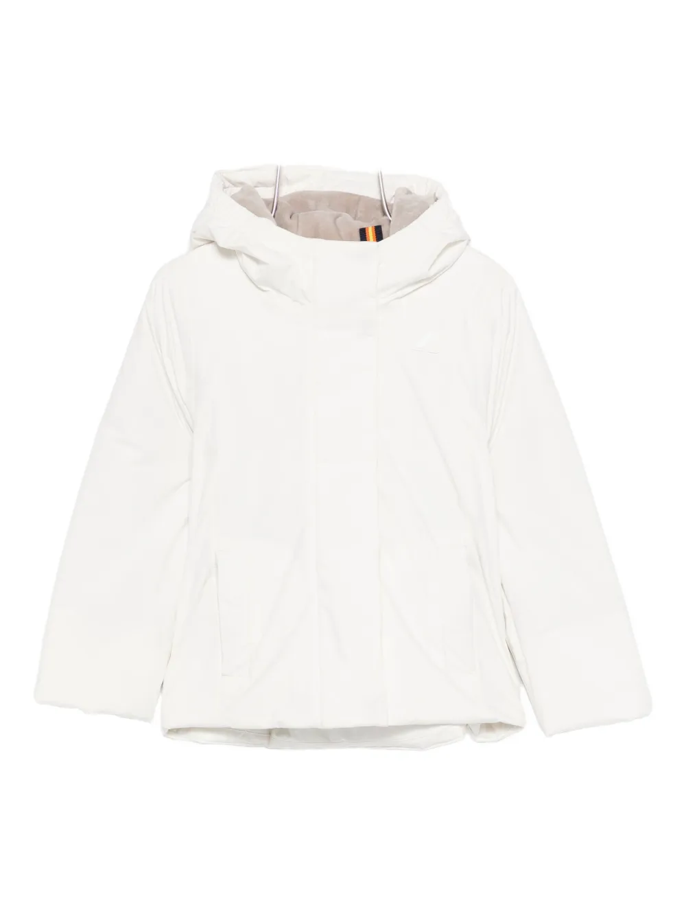 K-way Hooded Jacket In White