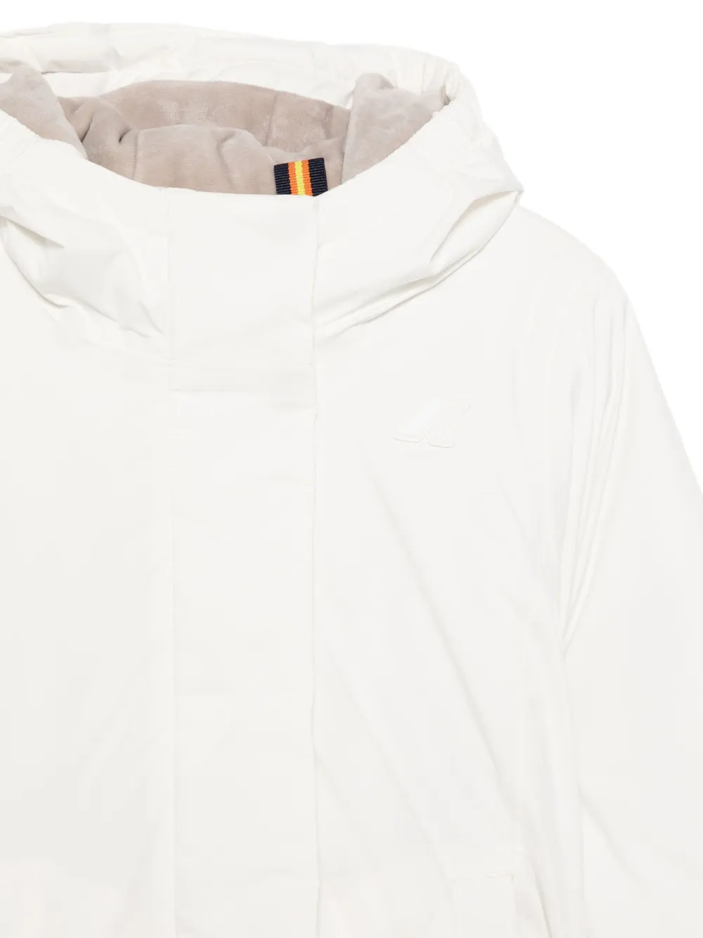 K Way Kids Jack met capuchon Wit