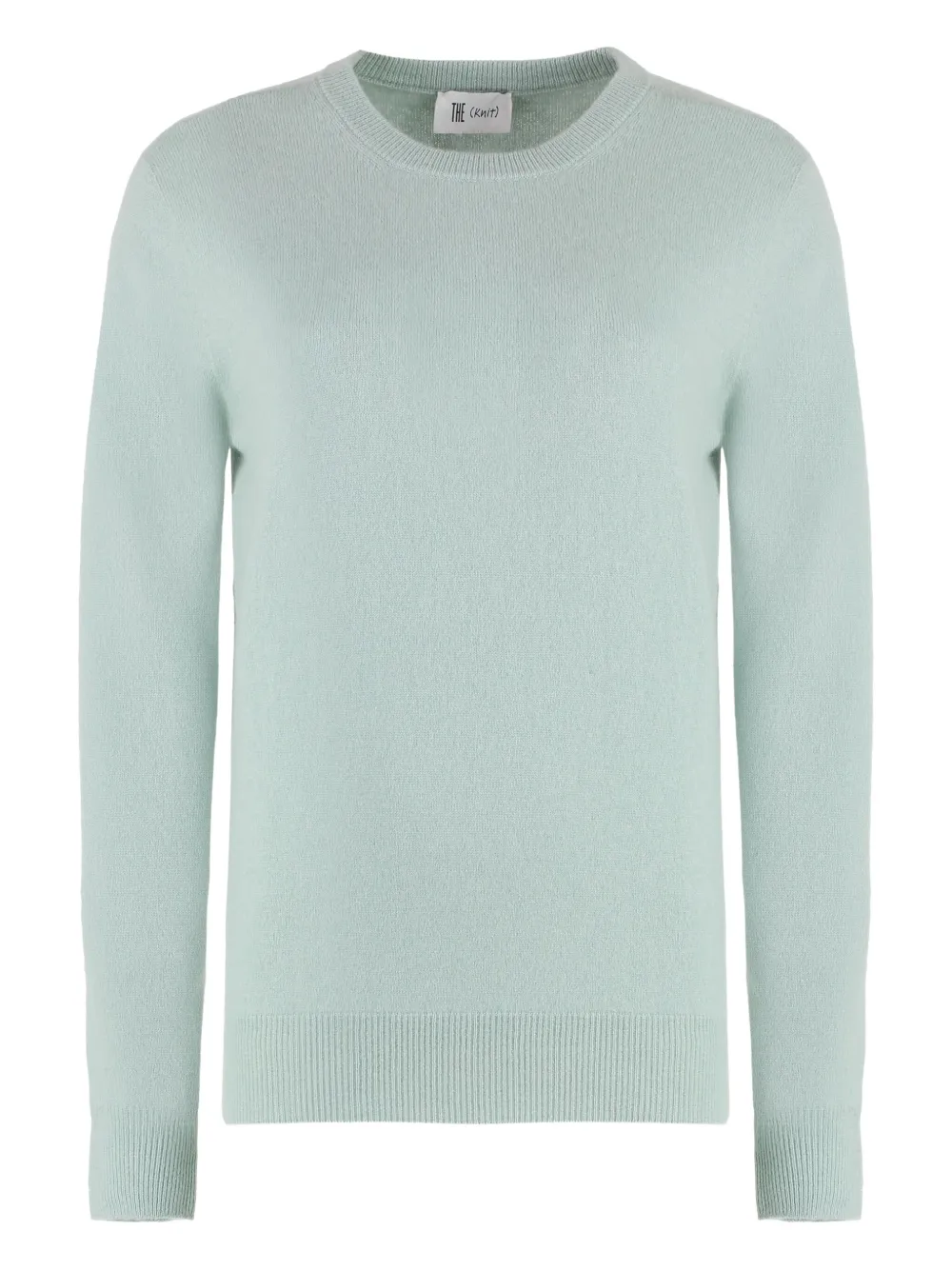 THE (Alphabet) ribbed long-sleeve sweater | Blue | Image 1