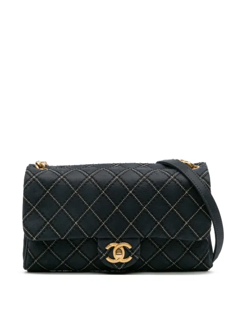 CHANEL Pre-Owned 2014 Medium Quilted Calfskin Triple Stitched Flap crossbody bag