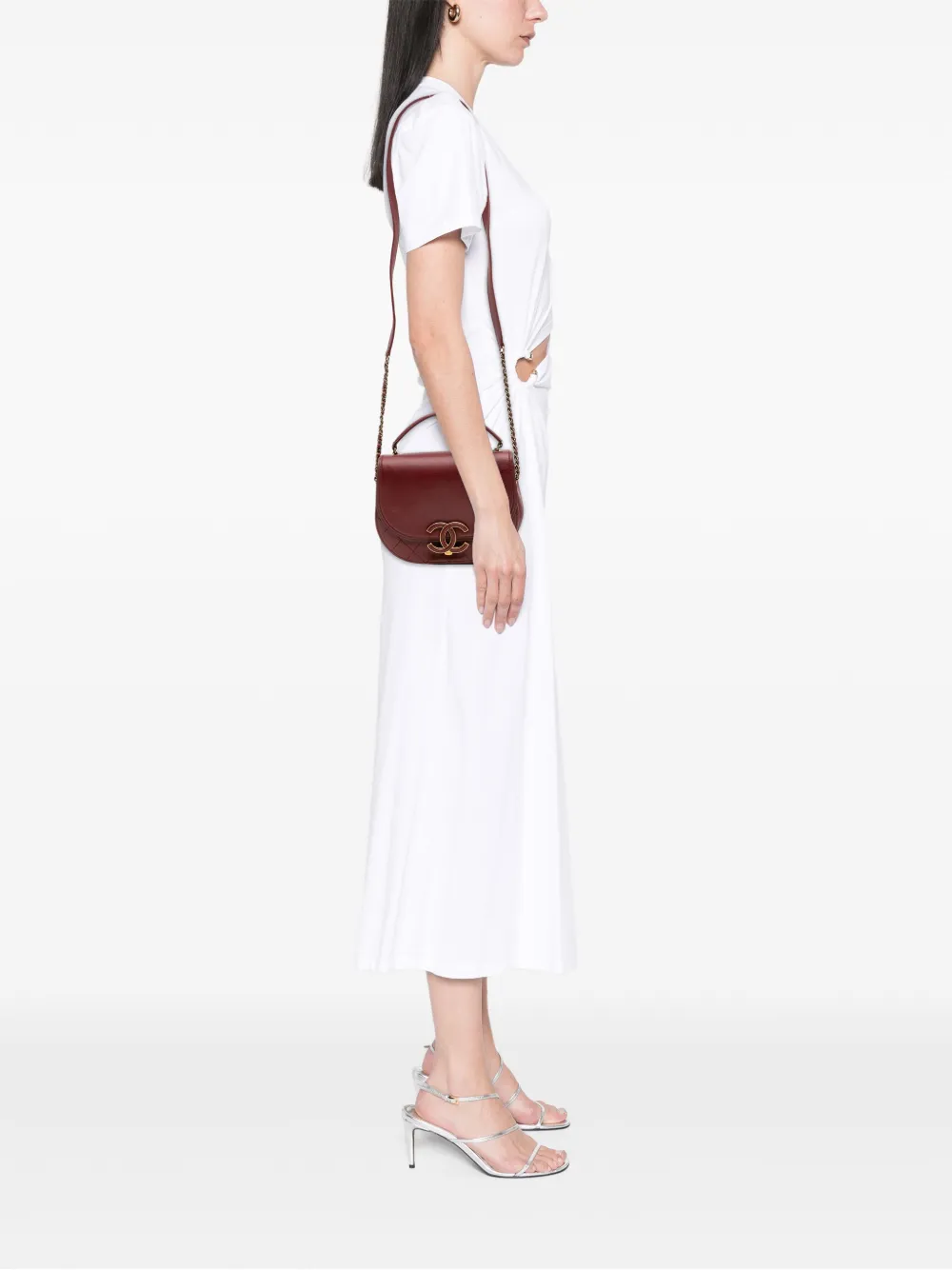CHANEL Pre-Owned 2017-2018 Small Calfskin Coco Curve Flap satchel | Pre-Owned | Image 2