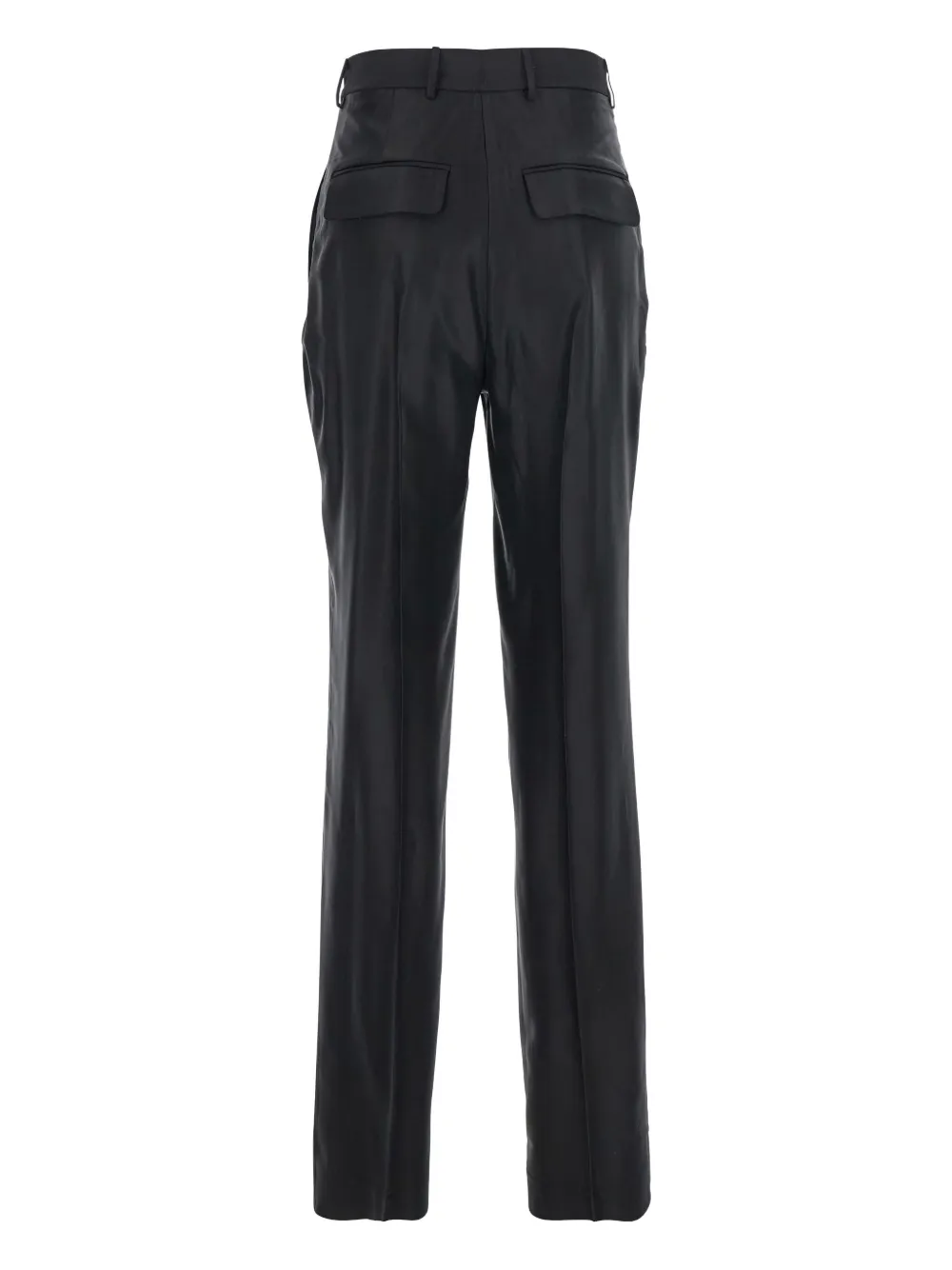 Semicouture belt-loop wool trousers - Zwart