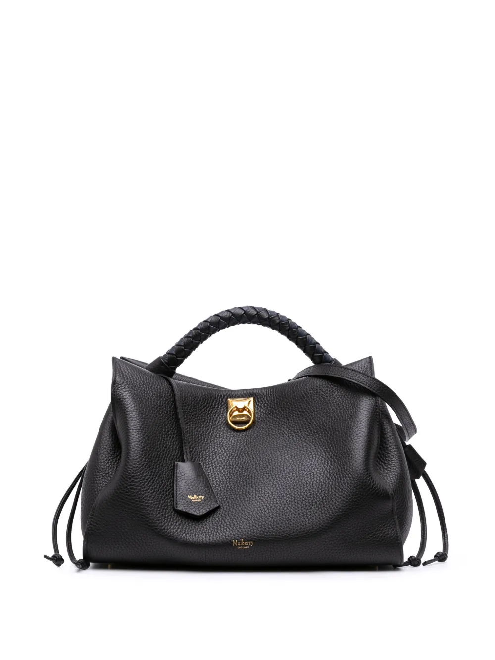 Mulberry Pre-Owned 2019-2025 Heavy Grain Calfskin Iris satchel | Black | Image 1