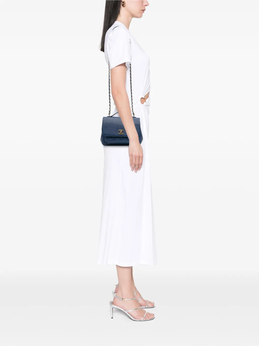 CHANEL Pre-Owned 2017-2018 Medium Caviar Business Affinity Flap satchel | Pre-Owned | Image 2