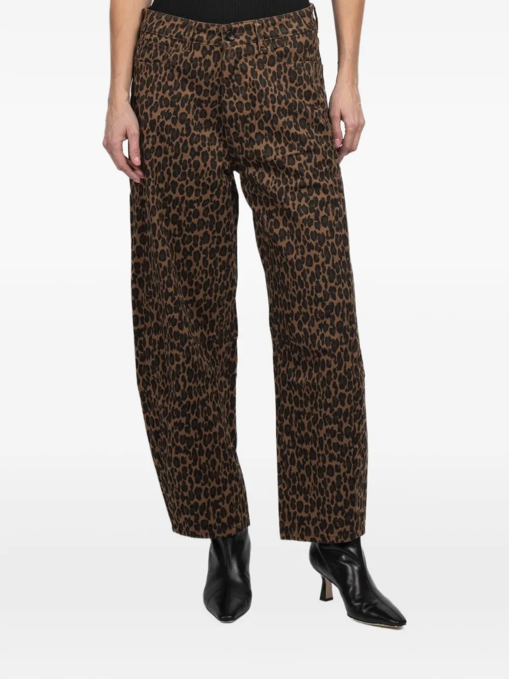 DL1961 Miro Barrel 28" high-rise jeans - Marrone