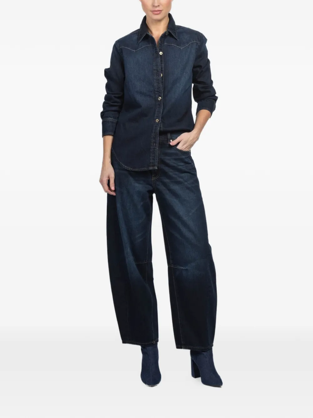 DL1961 buttoned denim shirt - Blauw