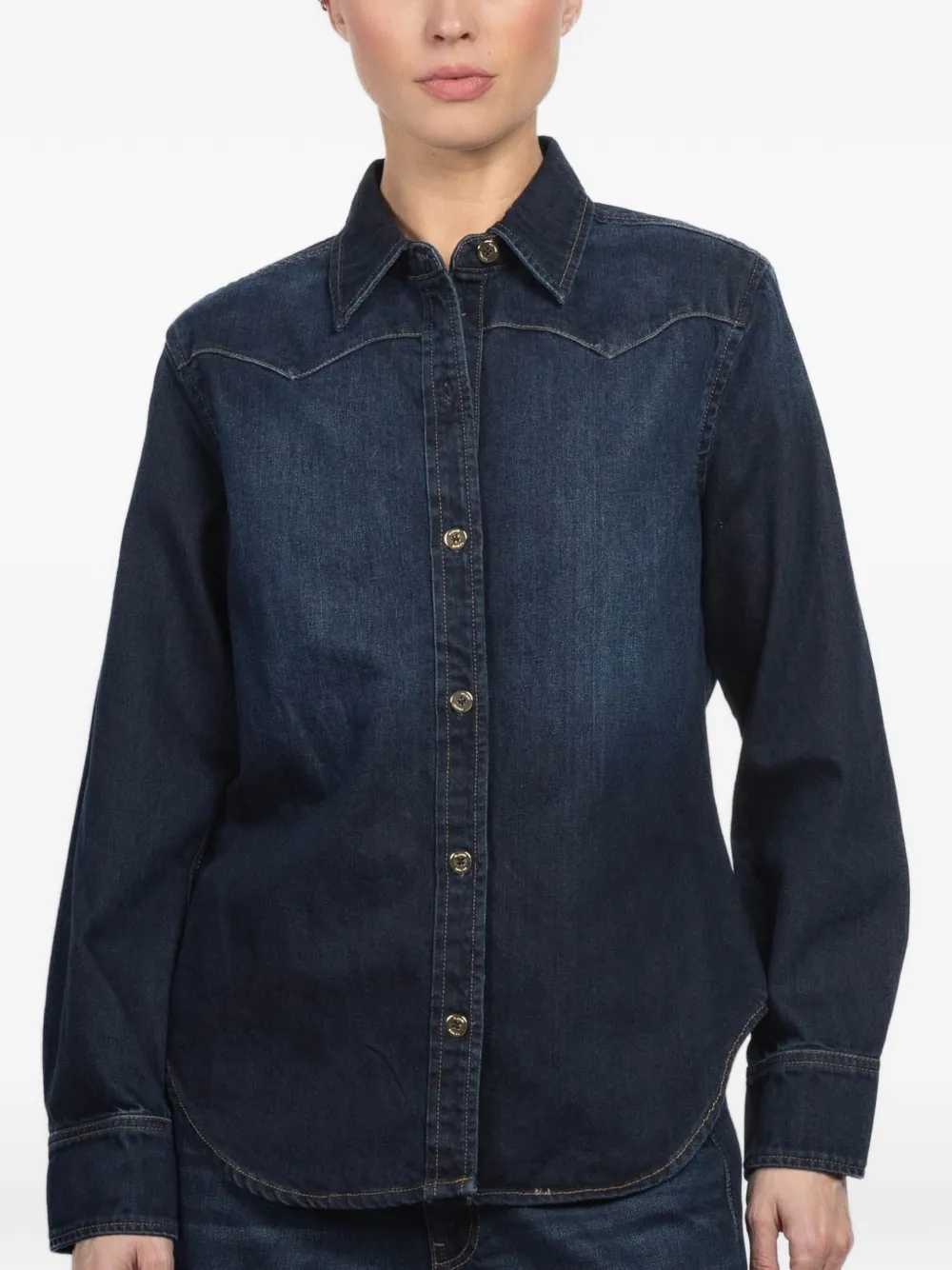 DL1961 buttoned denim shirt - Blau