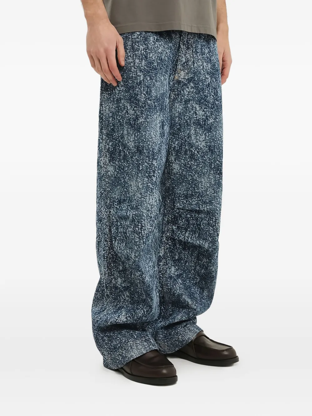 1989 STUDIO Marble mastiff denim jeans Blauw