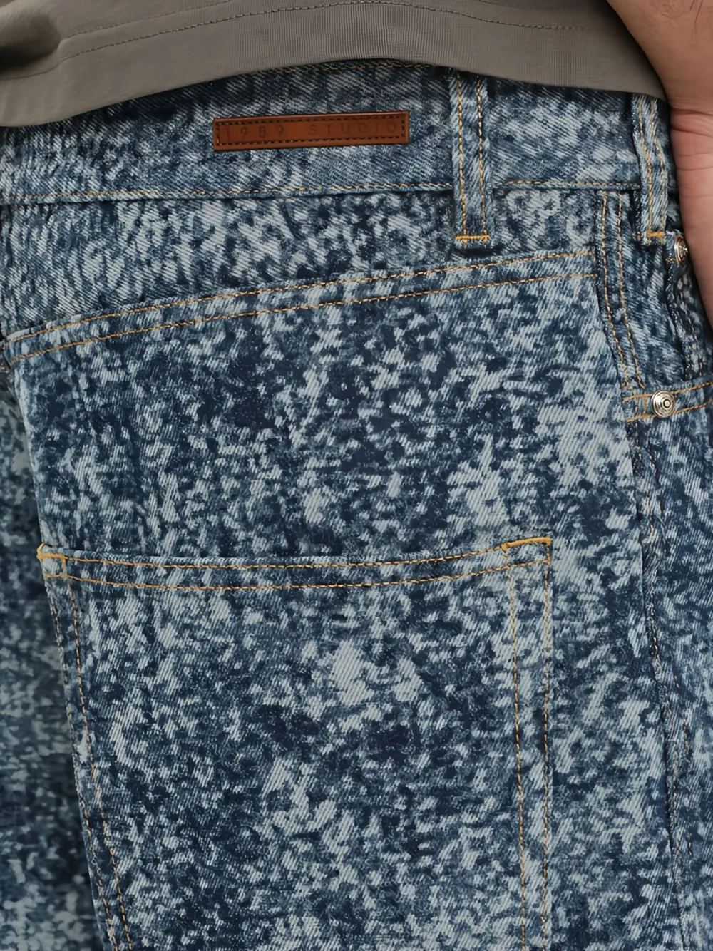 1989 STUDIO Marble mastiff denim jeans Blauw