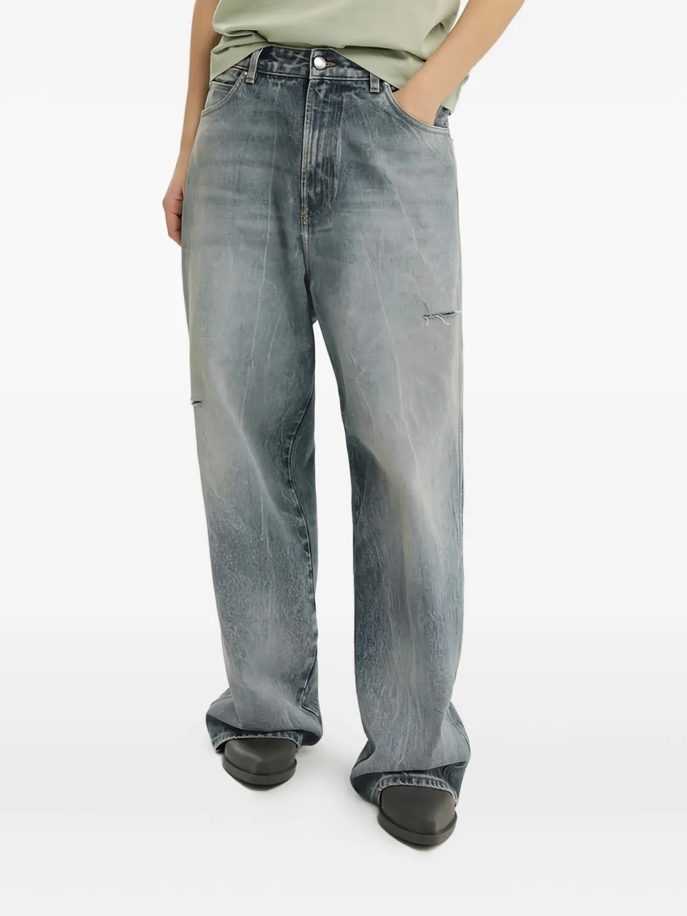  1989 Studio Distressed Boyfriend Jeans - Blue 
