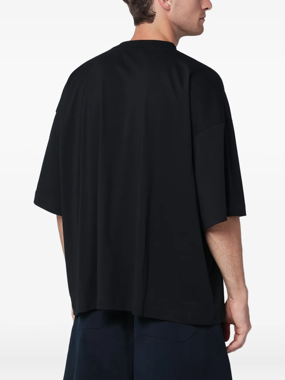 Studio Nicholson Piu T-shirt met ronde hals Zwart