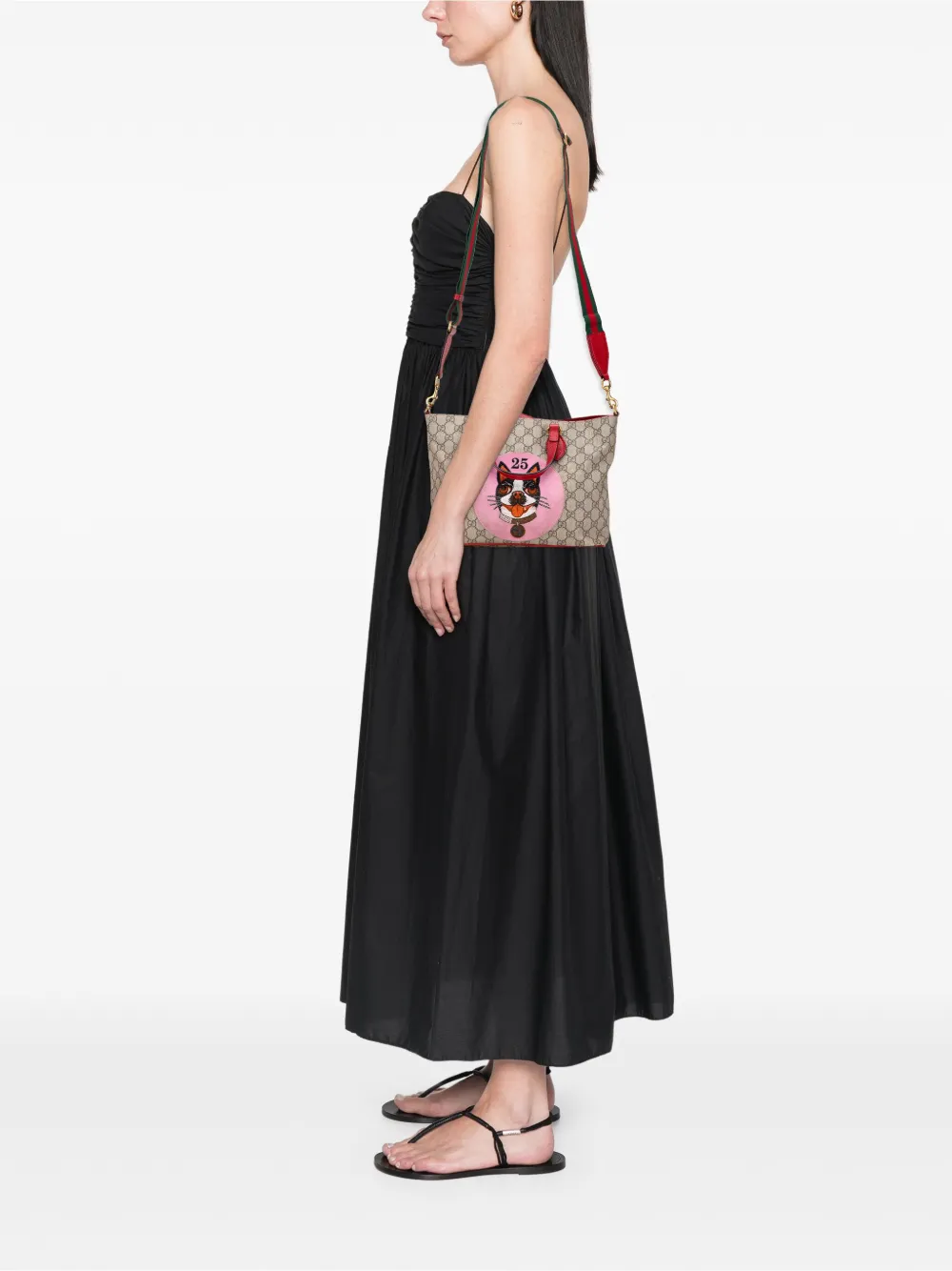 Gucci Pre-Owned 2016-2025 GG Supreme Bosco Web satchel | Pre-Owned | Image 2