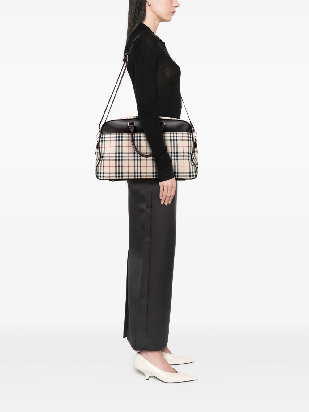 Burberry Pre-Owned 2000-2017 House Check Canvas travel bag | Pre-Owned | Image 2