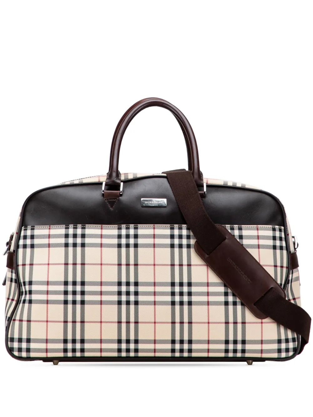 Burberry Pre-Owned 2000-2017 House Check Canvas travel bag | Brown | Image 1