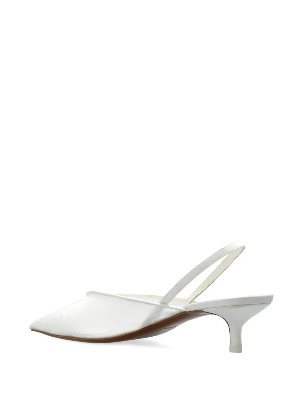 NEOUS 40 mm Irena slingback pumps met kanten detail Wit