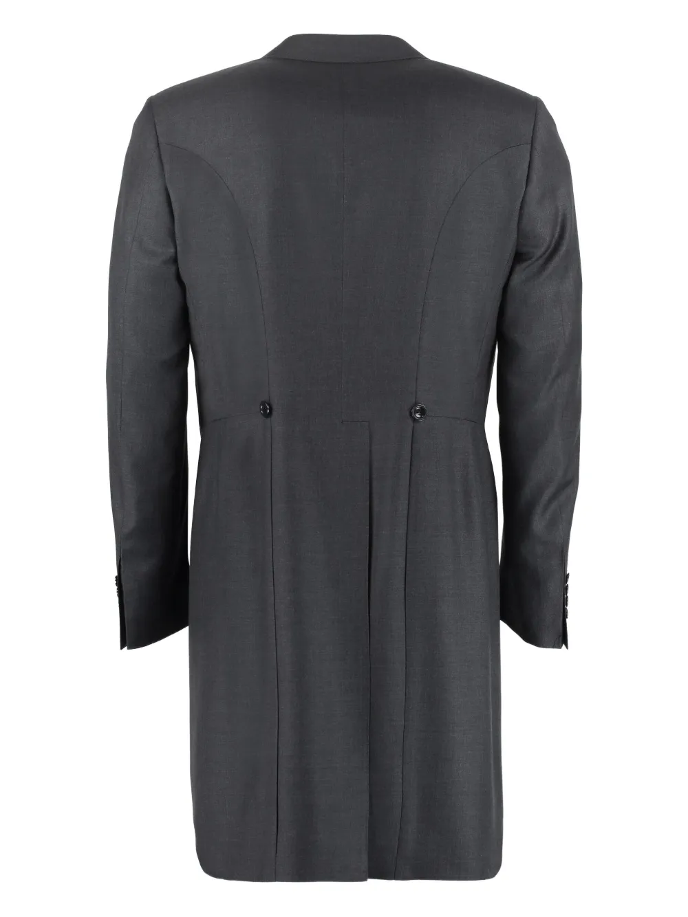 Canali Single-breasted Long-sleeve Jacket In Gray