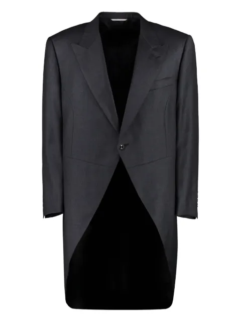 Canali rounded lapel-collar tailcoat
