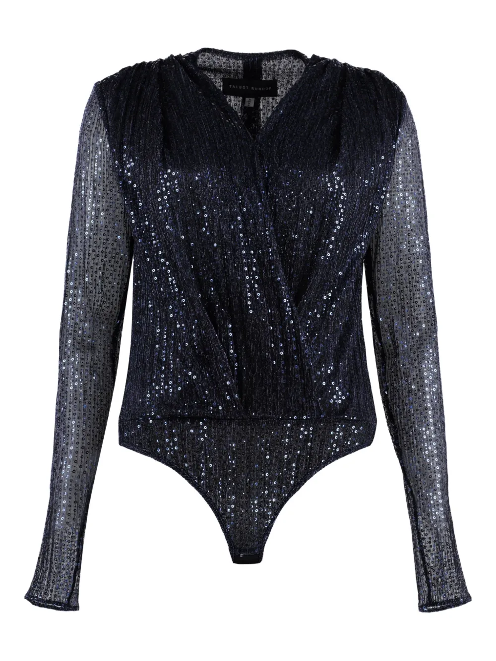 Talbot Runhof sequinned body | Black | Image 1