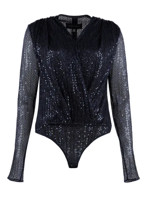 Talbot Runhof body con lentejuelas