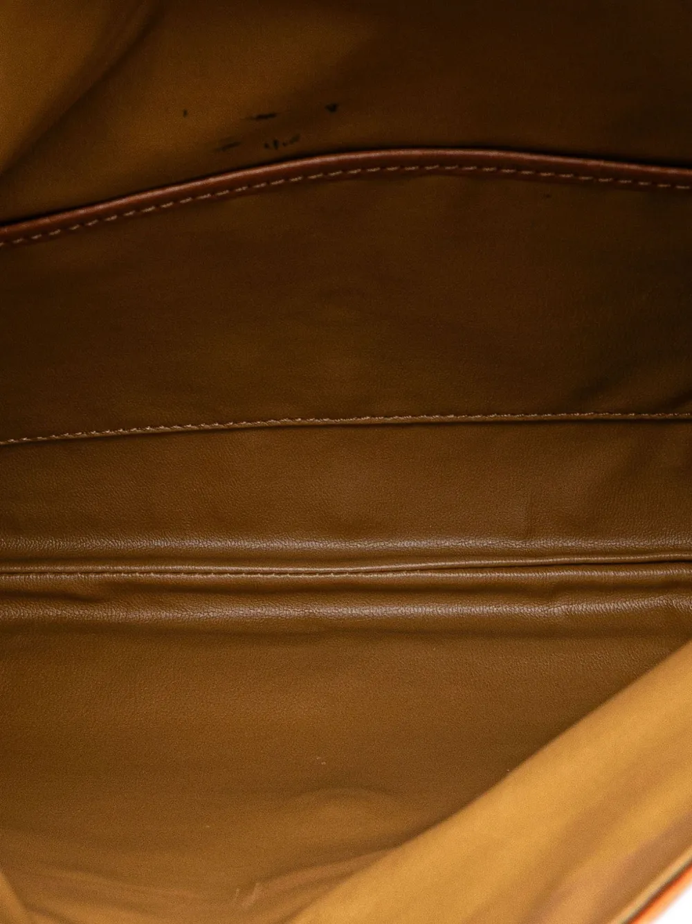 Pre-owned Celine 20th Century Macadam Coated Canvas Clutch Bag In Brown