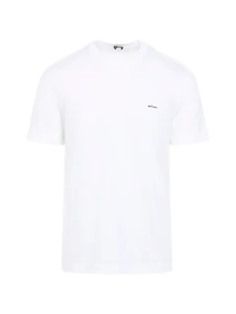 Kiton embroidered logo cotton T-shirt 