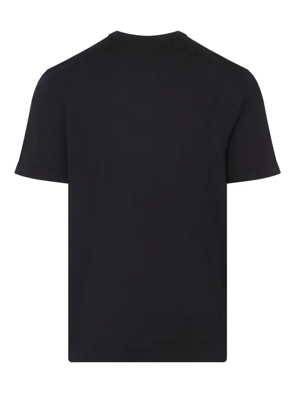Kiton T-shirt van zijdemix - Zwart