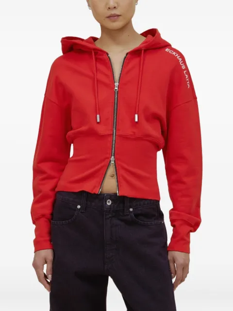 Eckhaus Latta zip-up hoodie