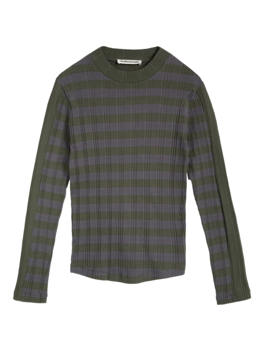 YMC High Rains striped top | Black | Image 1