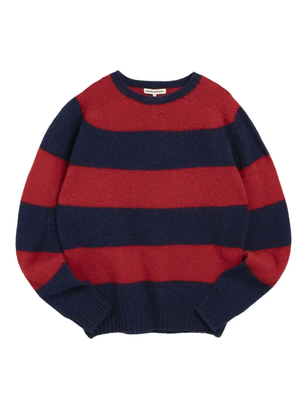 Ymc You Must Create Suedehead Striped Sweater In Multi