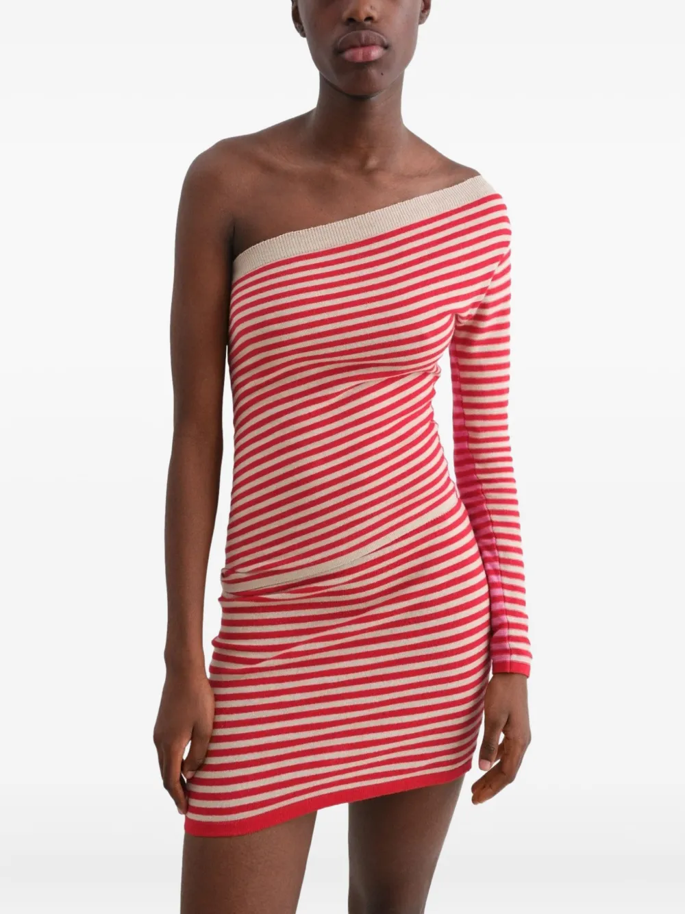 Gimaguas Diana striped mini skirt - Rood