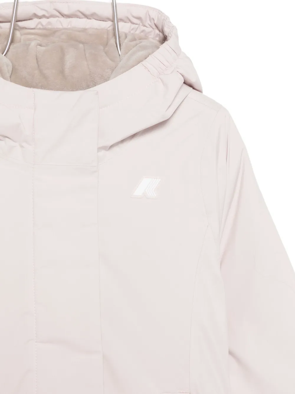 K-way Padded Hooded Jacket In Pink