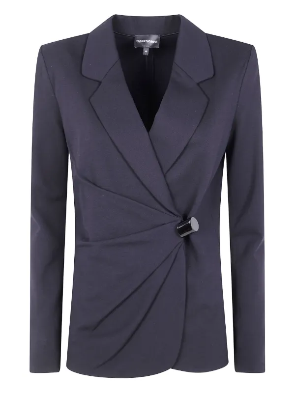 Emporio Armani Button Detail Jacket in Black