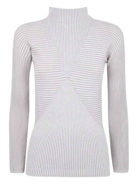 Emporio Armani striped roll-neck sweater