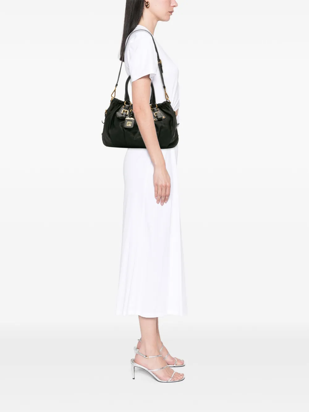 Prada Pre-Owned شنطة 'كانابا لوغو تيسوتو' بحمالة كتف 2010-2025 | كلاسيكيات | Image 2