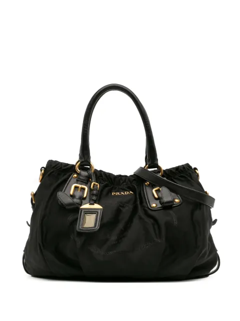Prada Pre-Owned 2010-2025 Tessuto Canapa Logo satchel
