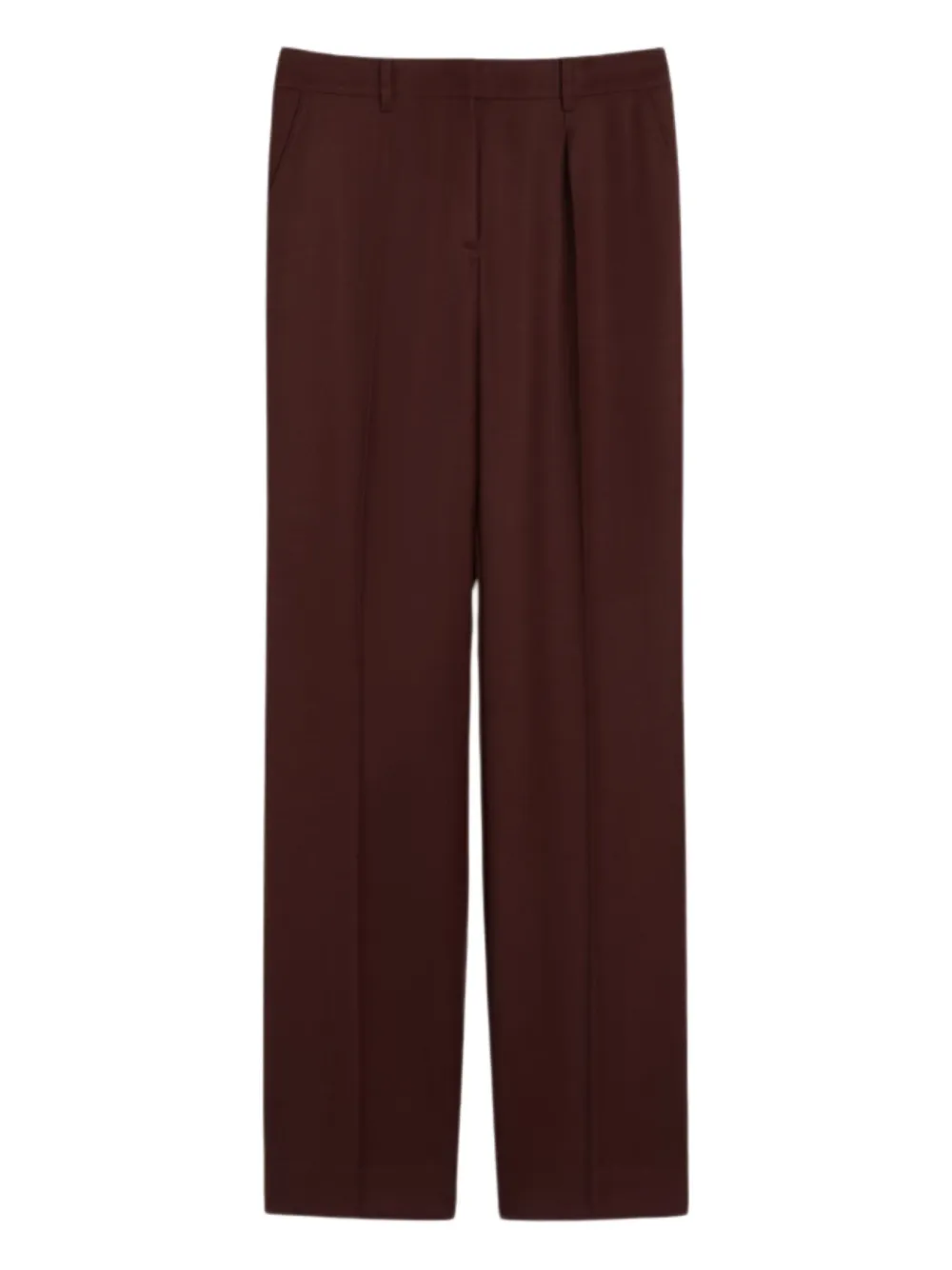 Max Mara Pleated Trousers In Brown