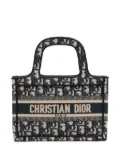 Christian Dior Pre-Owned 2021 Mini Oblique Canvas Book Tote handbag - Blue