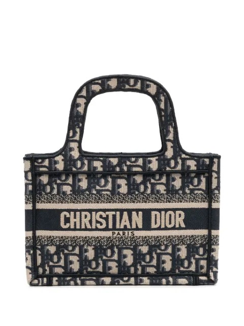 Christian Dior Pre-Owned 2021 Mini Oblique Canvas Book Tote handbag