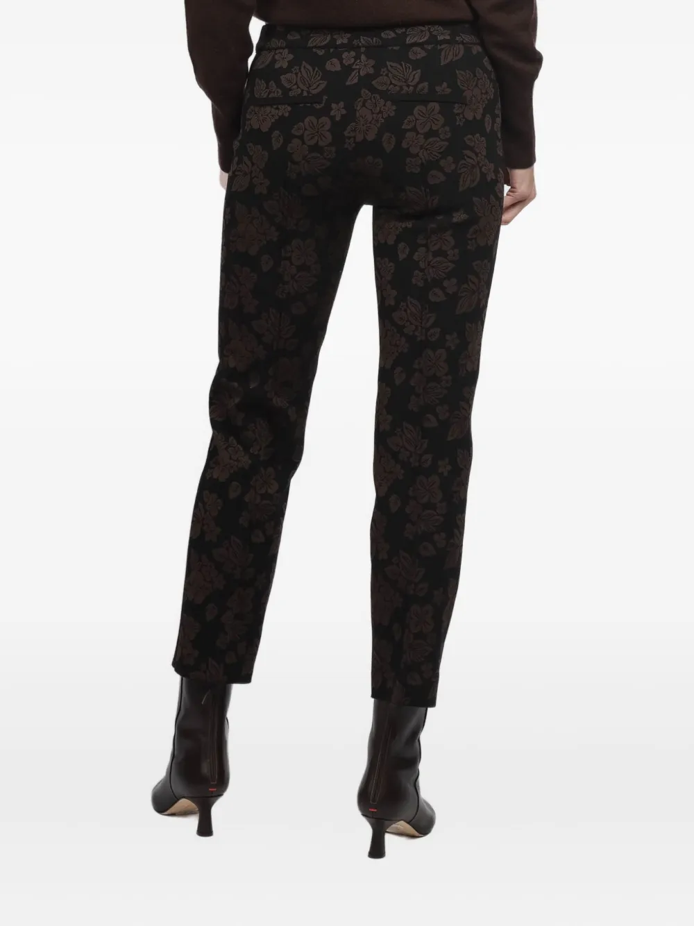 High Sport Floral-pattern Trousers In Brown