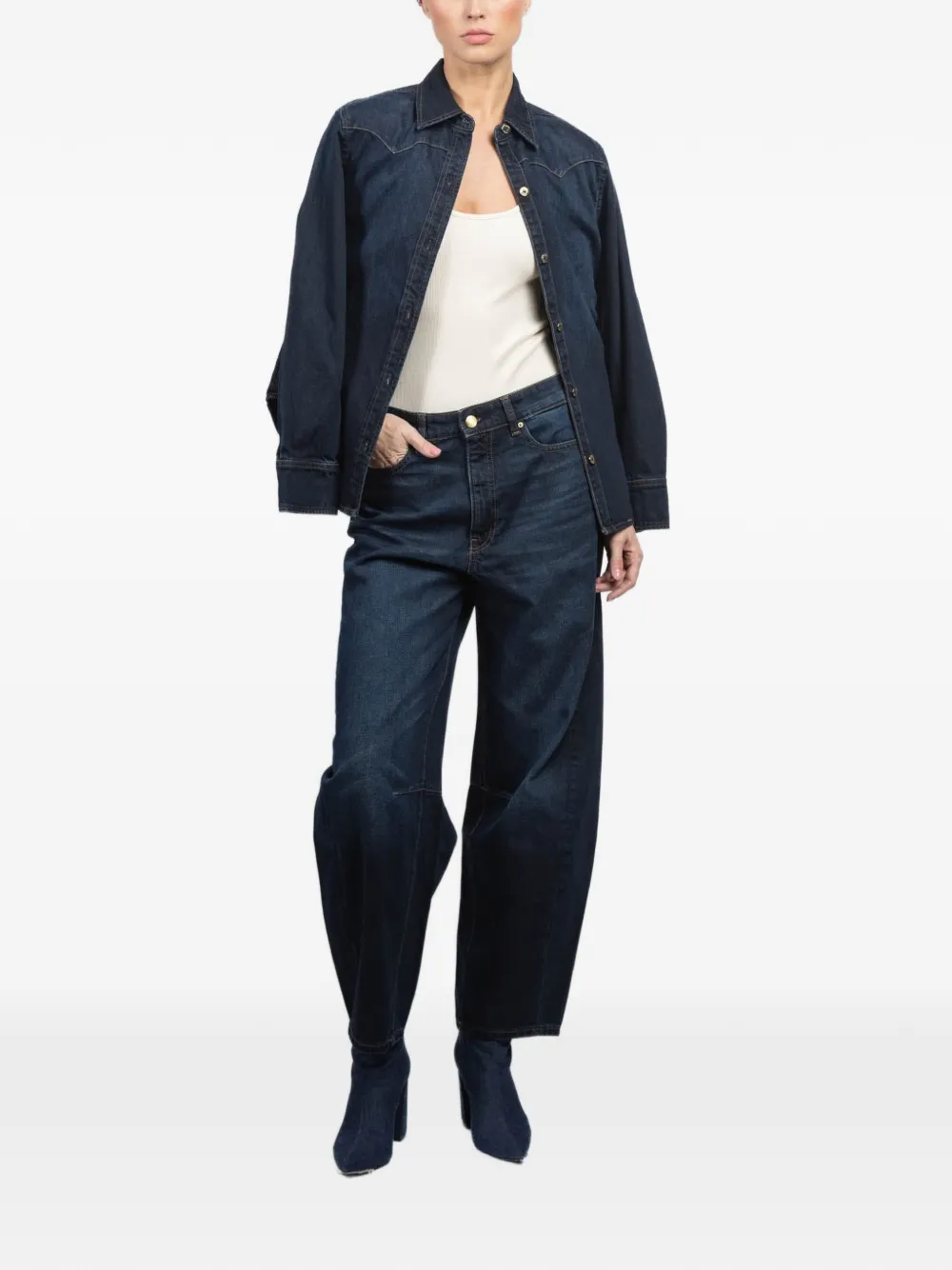 DL1961 five-pocket denim jeans - Blauw