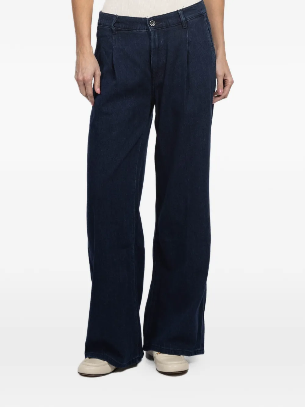 DL1961 pleated denim jeans - Blu