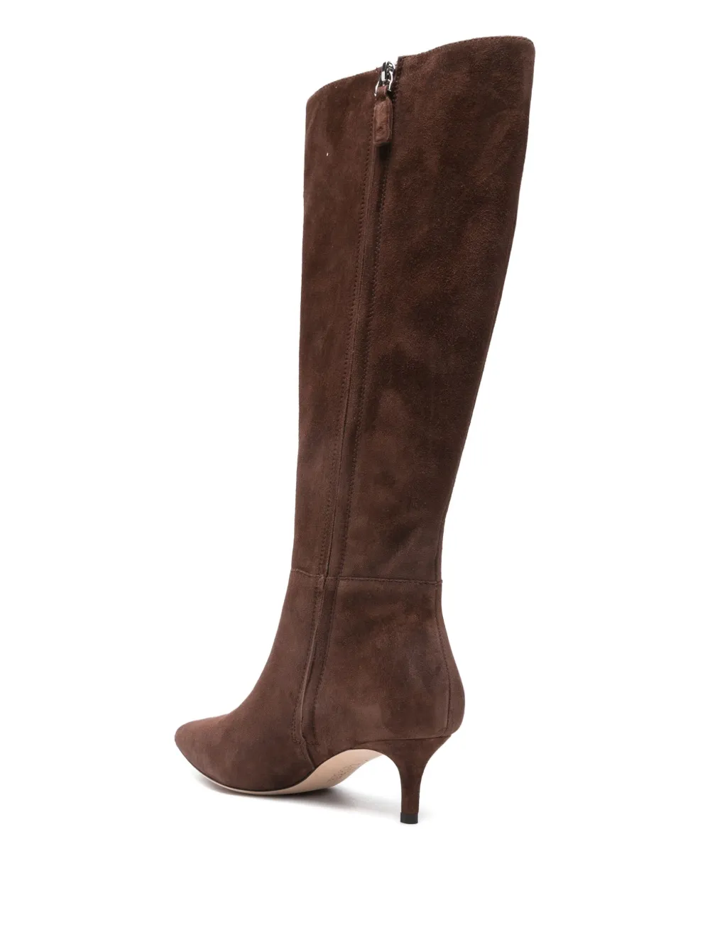 Lauren Ralph Lauren 60 mm suède laarzen met puntinge neus Bruin