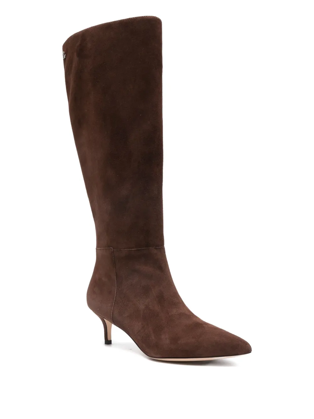 Lauren Ralph Lauren 60 mm suède laarzen met puntinge neus Bruin